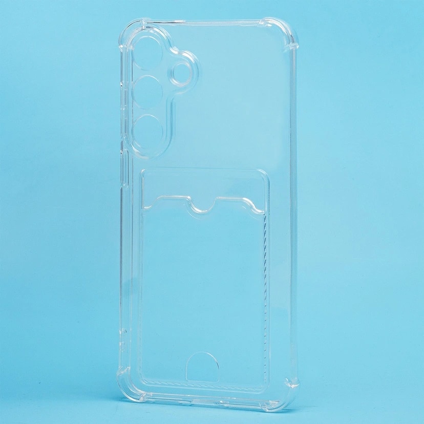 Чехол-накладка с картхолдером - SC276 для Samsung Galaxy S25 FE (transparent) 