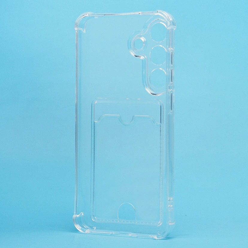 Чехол-накладка с картхолдером - SC276 для Samsung Galaxy S25 FE (transparent)  — фото 2