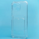 Чехол-накладка с картхолдером - SC276 для Tecno Spark 40C (transparent)  — фото 1