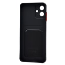 Чехол-накладка с картхолдером - SC337 для Samsung Galaxy A07 (black)  — фото 2