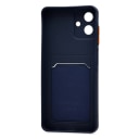 Чехол-накладка с картхолдером - SC337 для Samsung Galaxy A07 (dark blue)  — фото 2