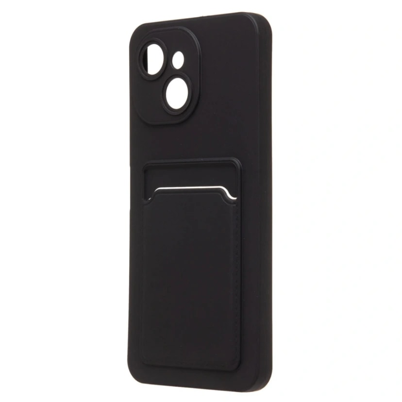 Чехол-накладка с картхолдером - SC337 для Tecno Spark 40C (black) 