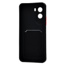 Чехол-накладка с картхолдером - SC337 для Poco M7 4G (black)  — фото 2