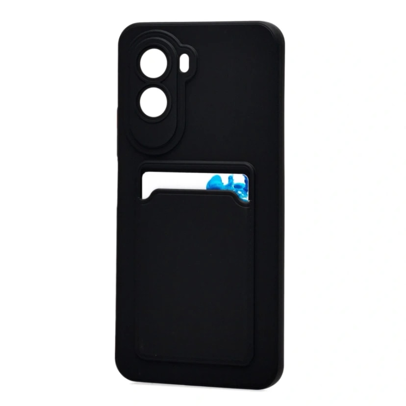Чехол-накладка с картхолдером - SC337 для Poco M7 Plus (black) 