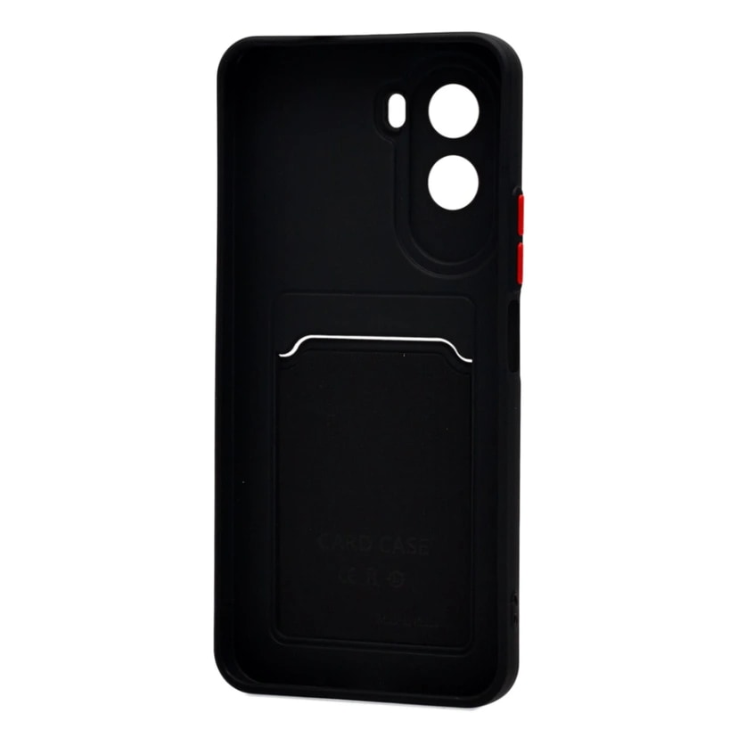 Чехол-накладка с картхолдером - SC337 для Poco M7 Plus (black) — фото 2