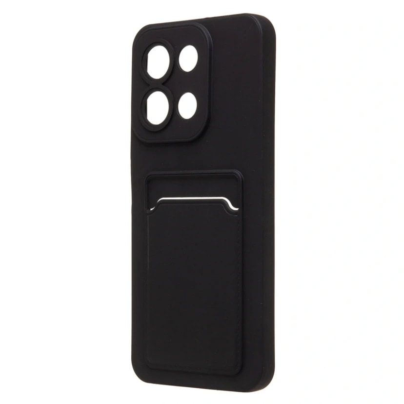 Чехол-накладка с картхолдером - SC337 для Redmi 15C/Poco C85 (black) 
