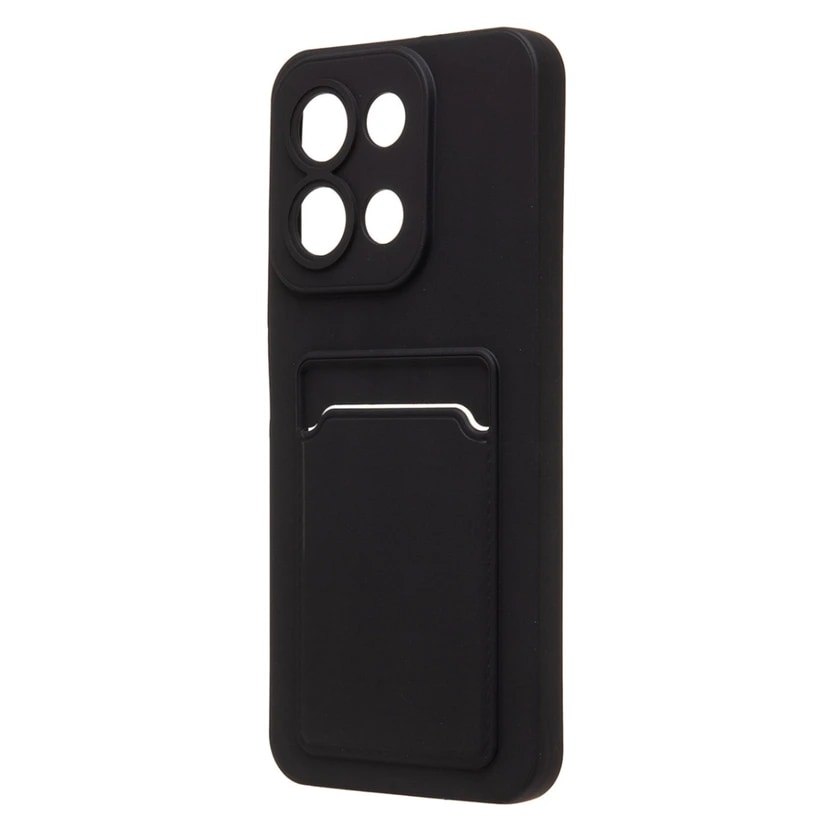 Чехол-накладка с картхолдером - SC337 для Redmi 15C/Poco C85 (black) 