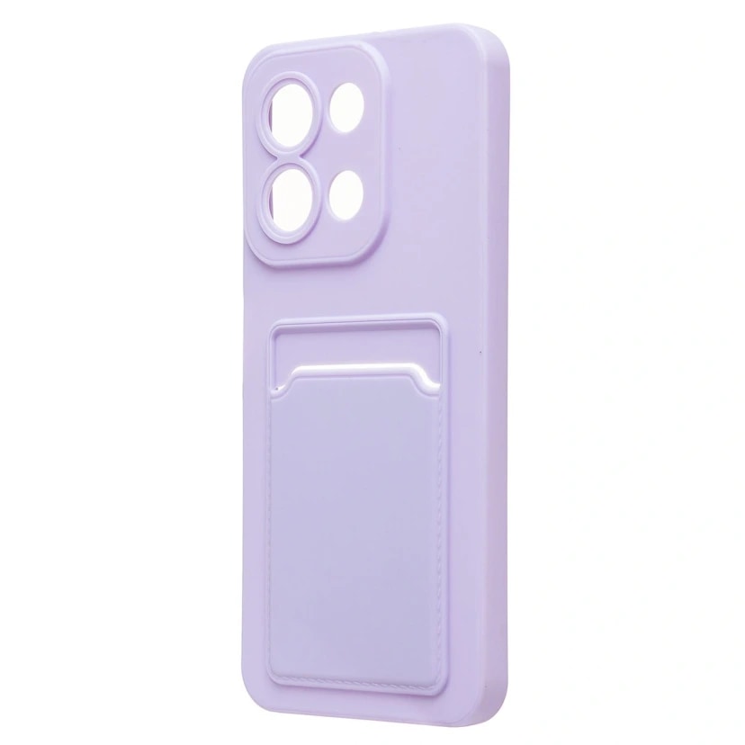 Чехол-накладка с картхолдером - SC337 для Redmi 15C/Poco C85 (light violet) 
