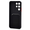 Чехол-накладка с картхолдером - SC337 для Realme C85 5G (black)  — фото 2