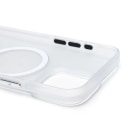 Чехол-накладка - SM038 SafeMag для Apple iPhone 15 Pro Max (white/matte transparent)  — фото 2