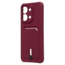 Чехол-накладка с картхолдером - SC304 для Redmi 15C/Poco C85 (bordo)  — фото 1