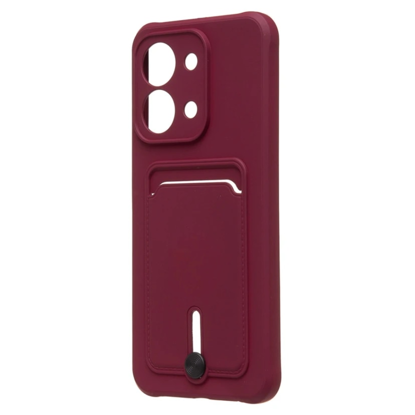 Чехол-накладка с картхолдером - SC304 для Redmi 15C/Poco C85 (bordo) 