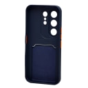 Чехол-накладка с картхолдером - SC337 для Tecno Camon 50 (dark blue)  — фото 2