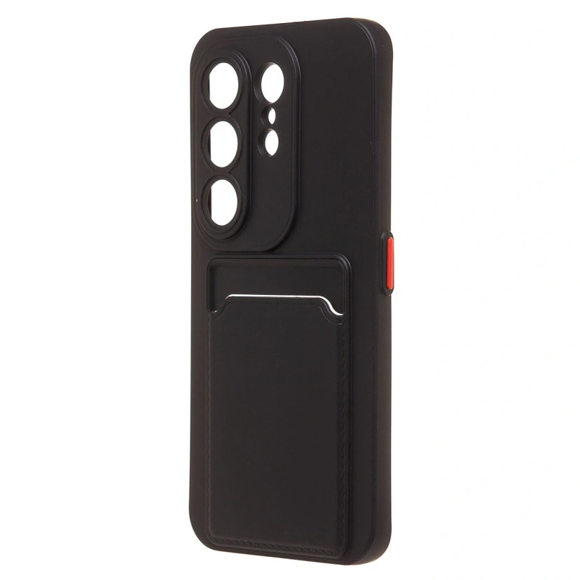 Чехол-накладка с картхолдером - SC337 для Tecno Camon 50 Pro 5G (black) 