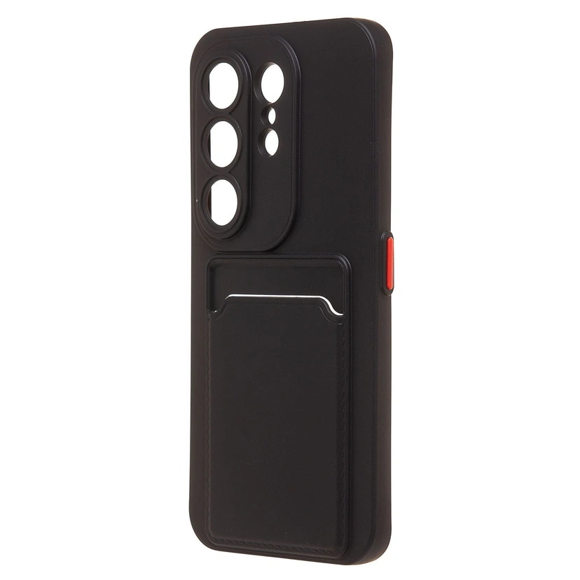 Чехол-накладка с картхолдером - SC337 для Tecno Camon 50 Pro 5G (black) 