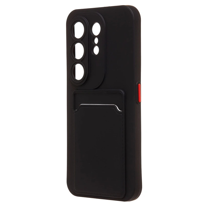 Чехол-накладка с картхолдером - SC337 для Tecno Camon 50 (black) 