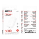 Внешний аккумулятор 5000mAh - Borofone BJ81 2.0A (Type-C/USB) (white)  — фото 2
