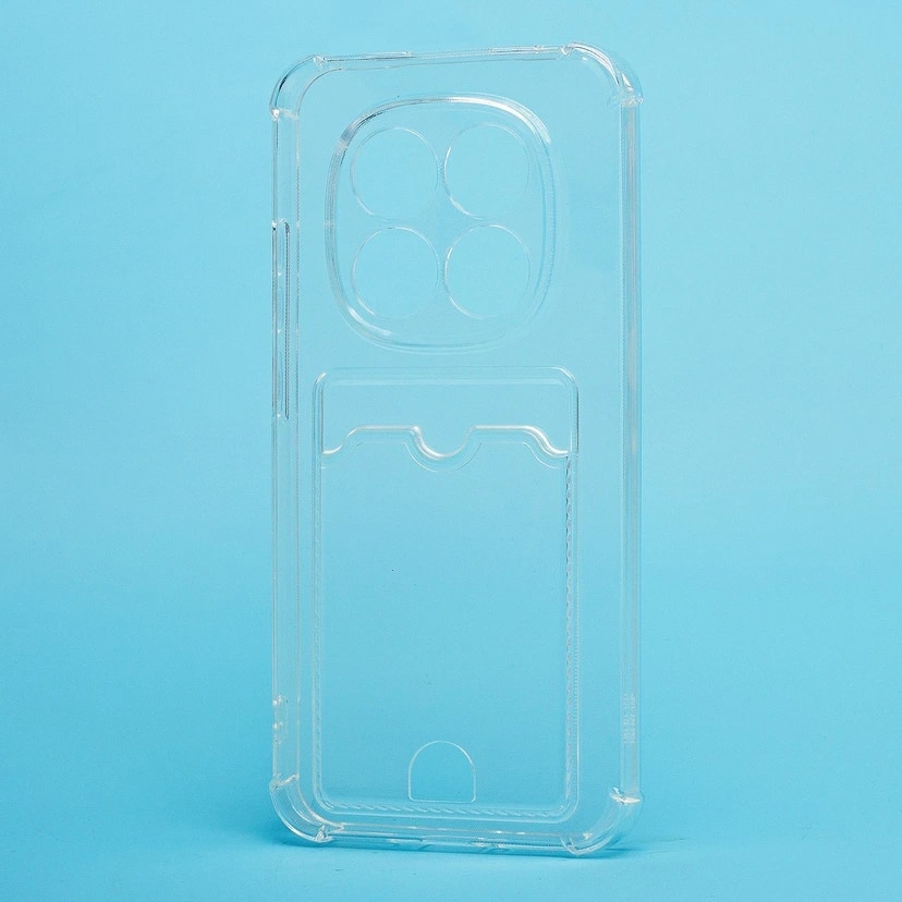 Чехол-накладка с картхолдером - SC276 для Redmi Note 15 Pro 5G (transparent) 