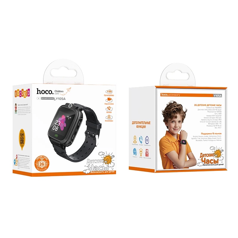 Смарт-часы - Hoco Y105A Kids (black) 