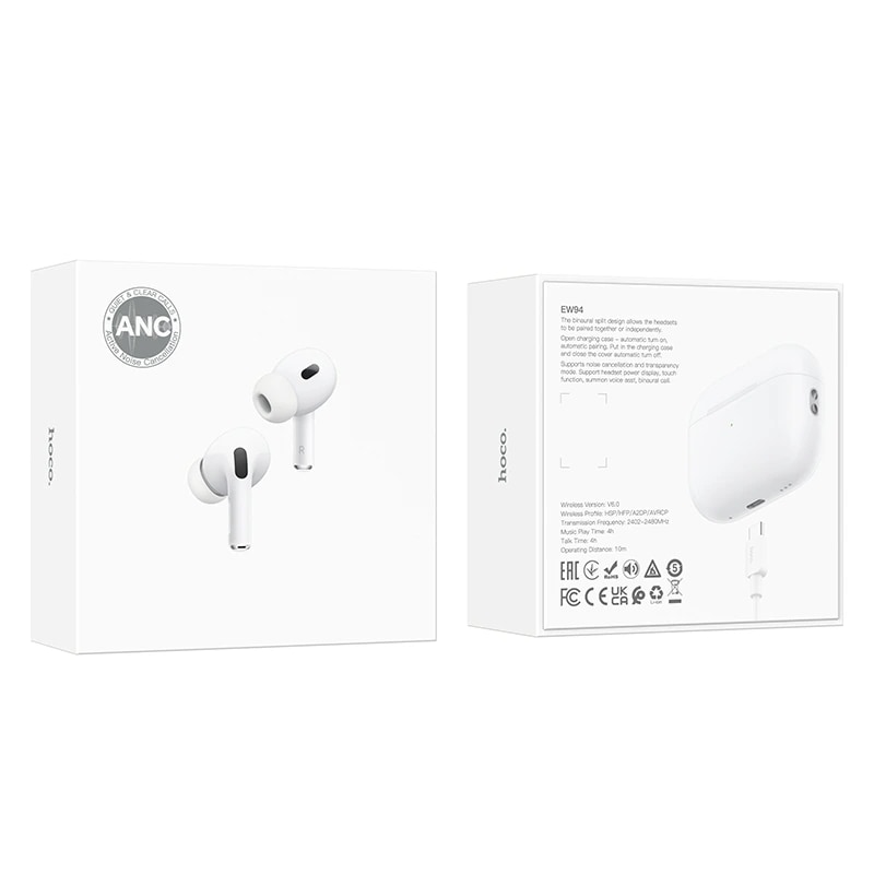 Наушники беспроводные TWS - Hoco EW94 ANC (white) 