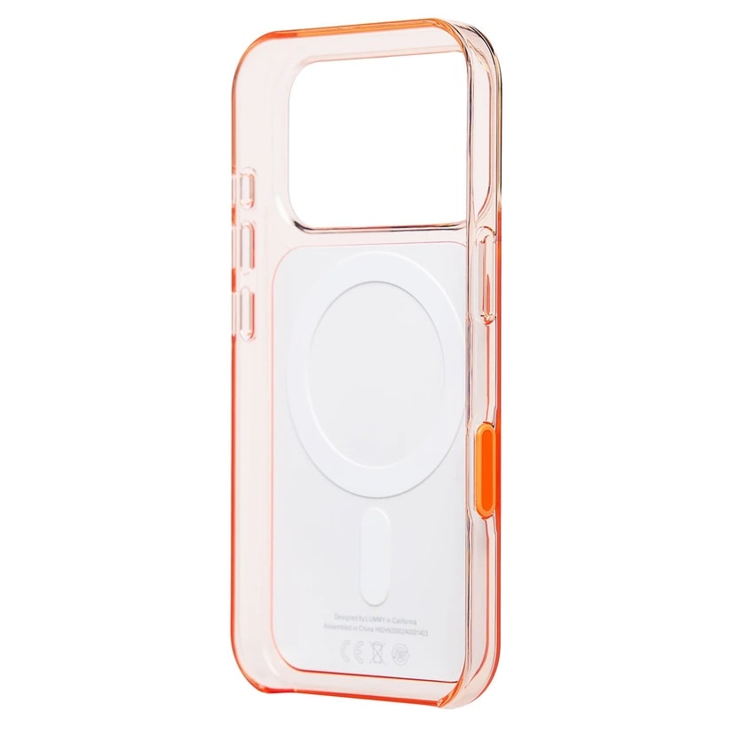 Чехол-накладка - Clear Case SafeMag для Apple iPhone 17 Pro/18 Pro (transparent/orange)  — фото 2