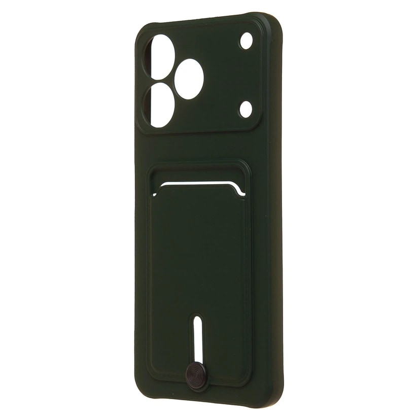 Чехол-накладка с картхолдером - SC304 для Realme Note 80 (dark green)