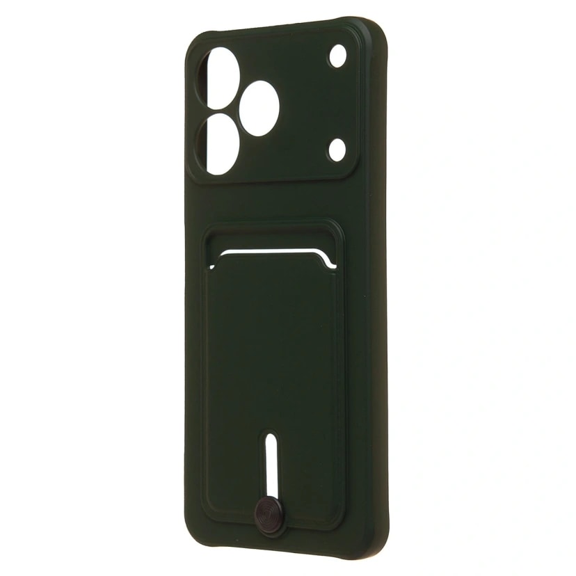 Чехол-накладка с картхолдером - SC304 для Realme Note 80 (dark green) 