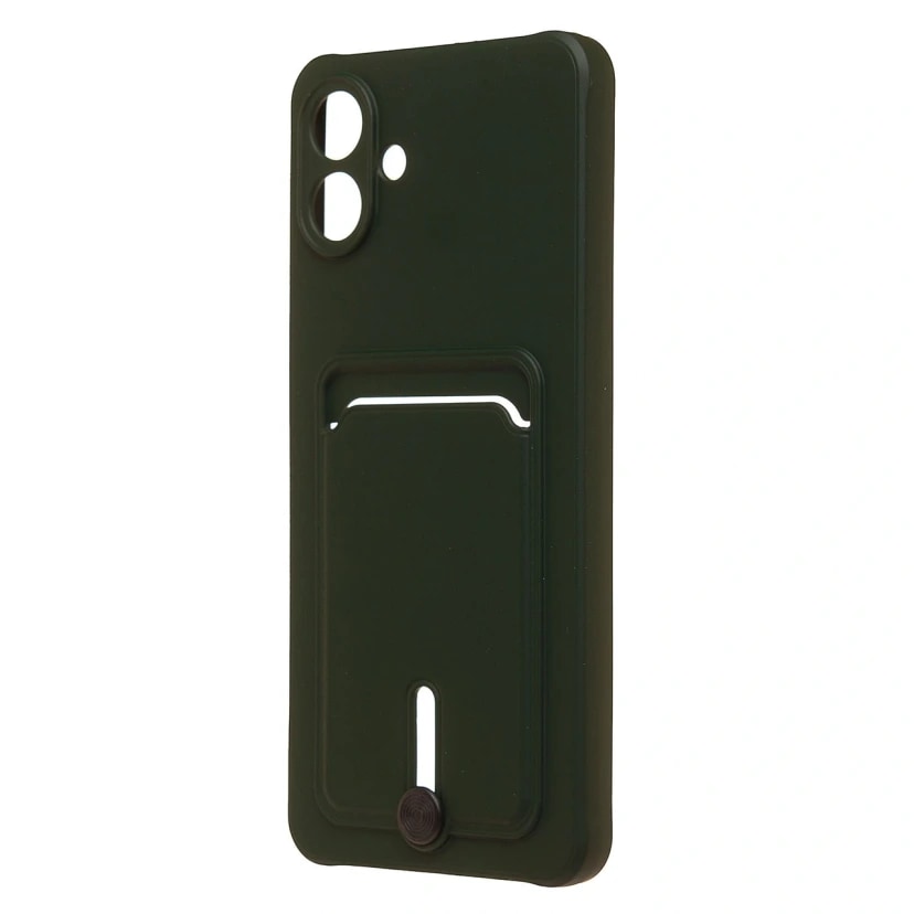 Чехол-накладка с картхолдером - SC304 для Samsung Galaxy A07 (dark green) 