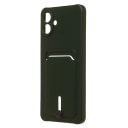 Чехол-накладка с картхолдером - SC304 для Samsung Galaxy A07 (dark green)  — фото 1