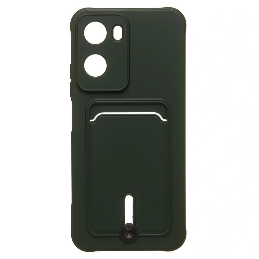 Чехол-накладка с картхолдером - SC304 для Redmi 15A (dark green) 