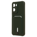 Чехол-накладка с картхолдером - SC304 для Redmi 15A (dark green)  — фото 3