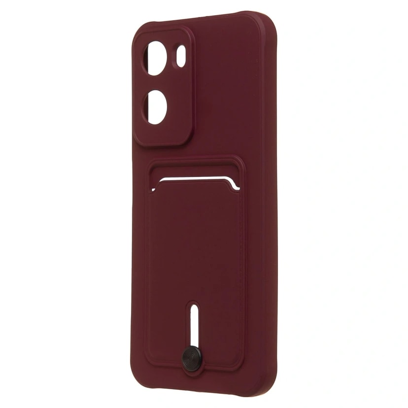 Чехол-накладка с картхолдером - SC304 для Redmi 15A (bordo) 