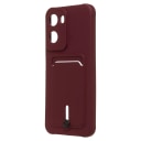 Чехол-накладка с картхолдером - SC304 для Redmi 15A (bordo)  — фото 1