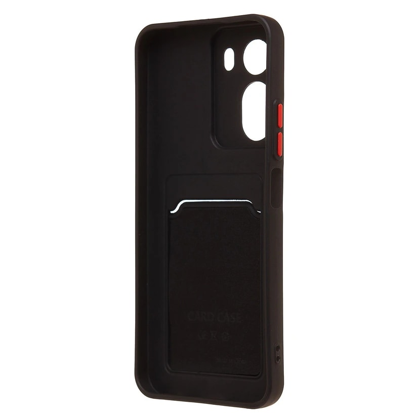 Чехол-накладка с картхолдером - SC337 для Redmi A7 Pro/Poco C85x (black)  — фото 2