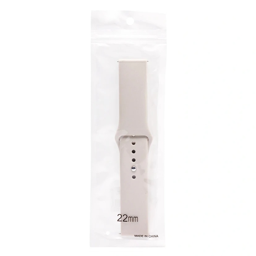 Ремешок на кнопке - WB34 Sport Band универсальный 22 мм (beige) 
