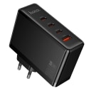 Адаптер сетевой - Hoco N85 Vigoroso 100W PD+QC3.0 (3xType-C/USB) (black)  — фото 2