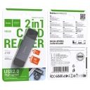 Карт-ридер USB/Type-C - Hoco HB45 (metal grey)  — фото 1