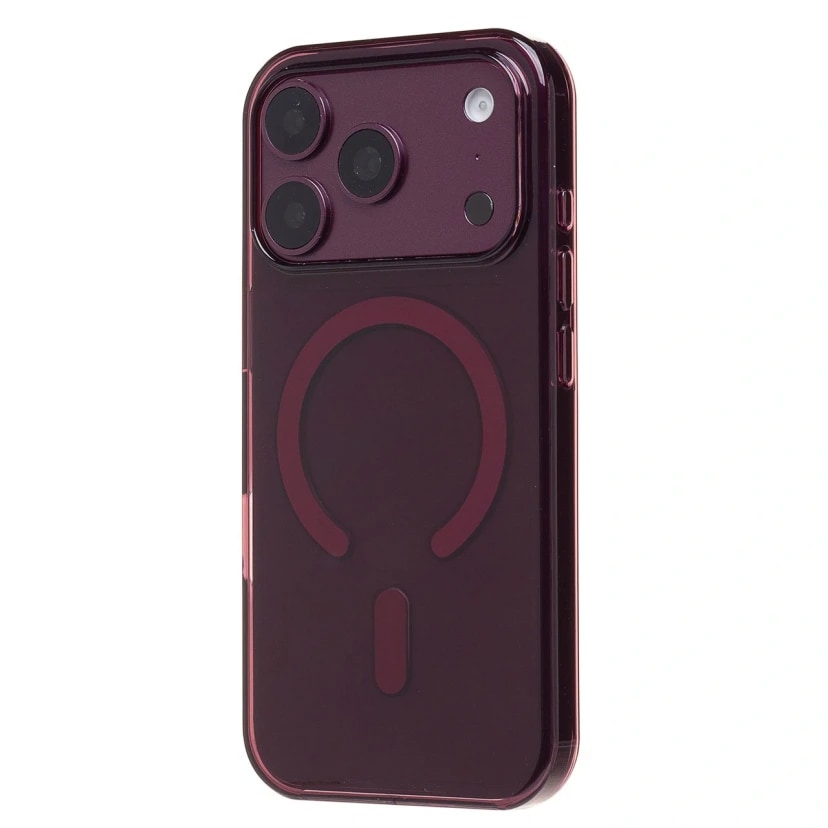 Чехол-накладка - Clear Case SafeMag для Apple iPhone 17 Pro/18 Pro (burgundy) 
