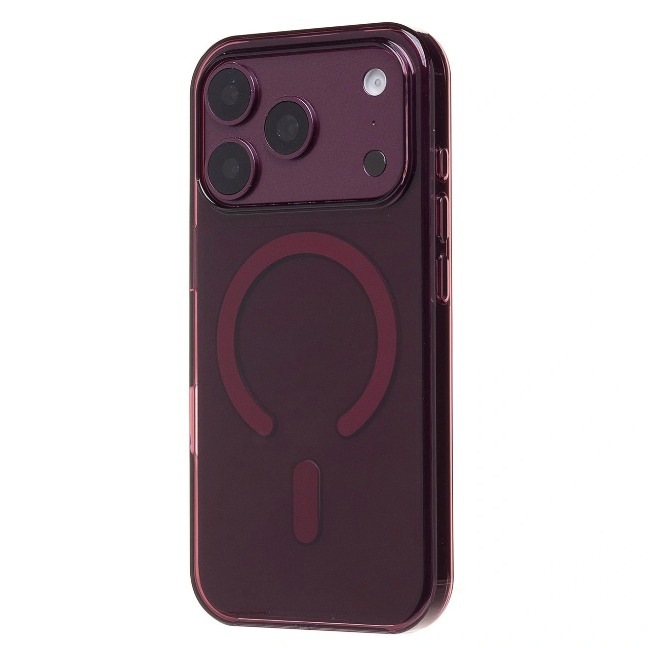 Чехол-накладка - Clear Case SafeMag для Apple iPhone 17 Pro/18 Pro (burgundy) 