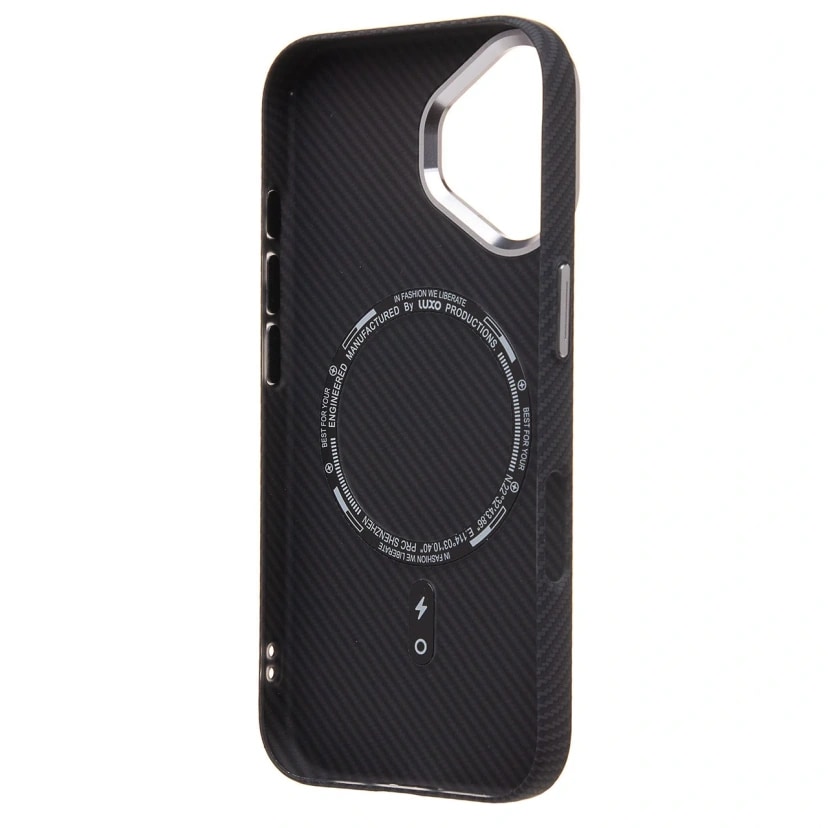 Чехол-накладка - Luxo Creative PC123 для Apple iPhone 16 (black)  — фото 2