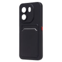 Чехол-накладка с картхолдером - SC337 для Honor X6e (black)  — фото 1