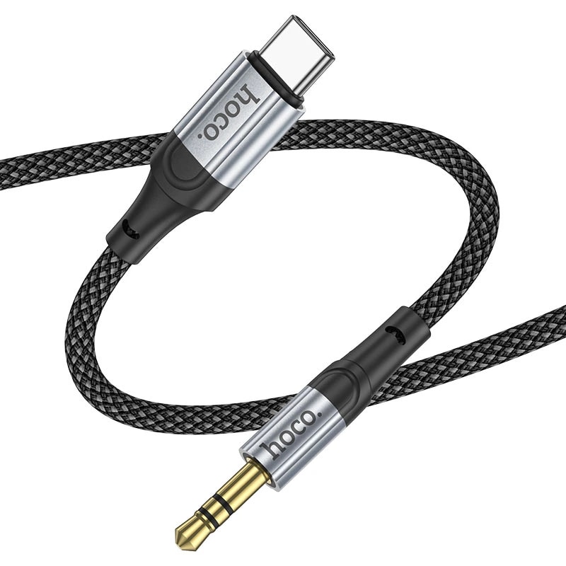 Кабель Type-C - 3.5 jack- Hoco UPA26 (100см) (black)  — фото 2