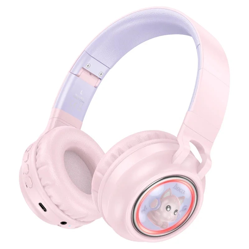 Наушники беспроводные полноразмерные - Hoco W50 Cute fun (blue) 