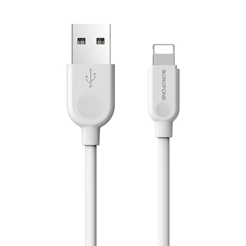 Кабель USB - Apple lightning - Borofone BX14 (300 см) (white) 