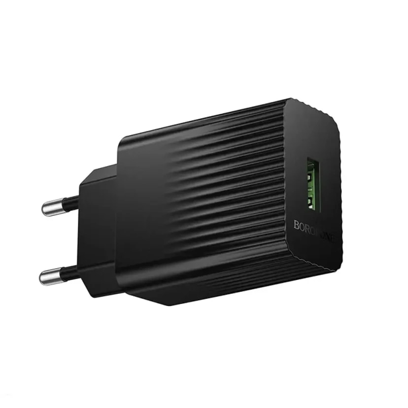 Адаптер сетевой - Borofone BAS71A 2.1A (USB) (black) 