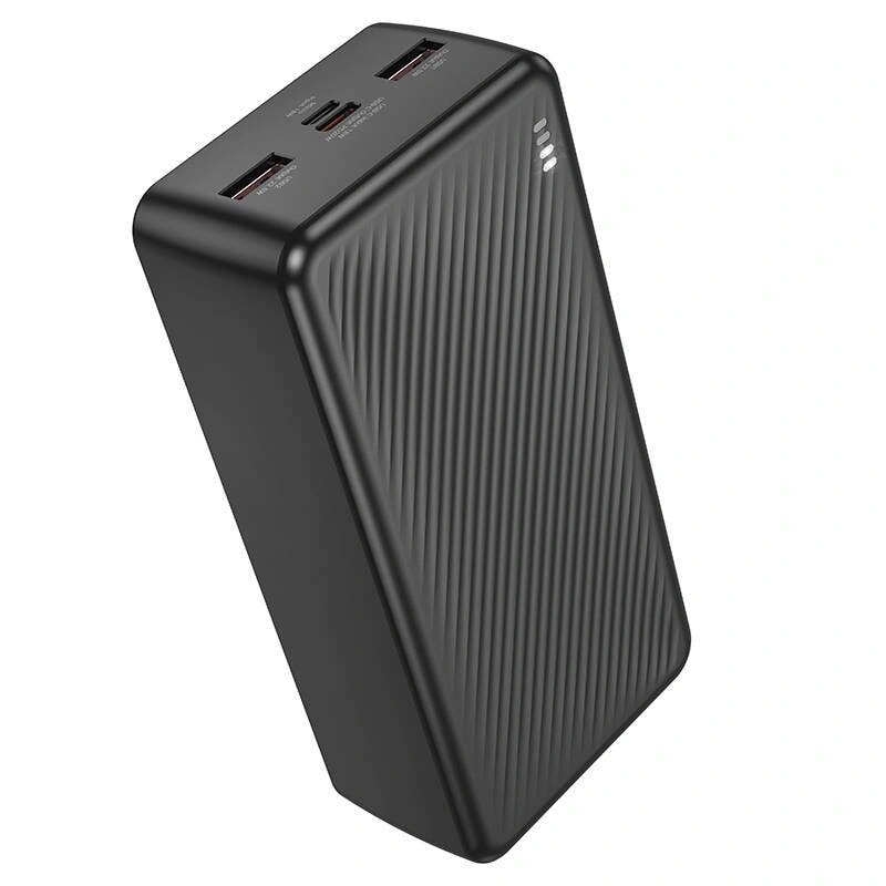 Внешний аккумулятор 30000mAh - Borofone BJ56B 22.5W PD+QC3.0 (MicroUSB/2xUSB/Type-C) (black)  — фото 2