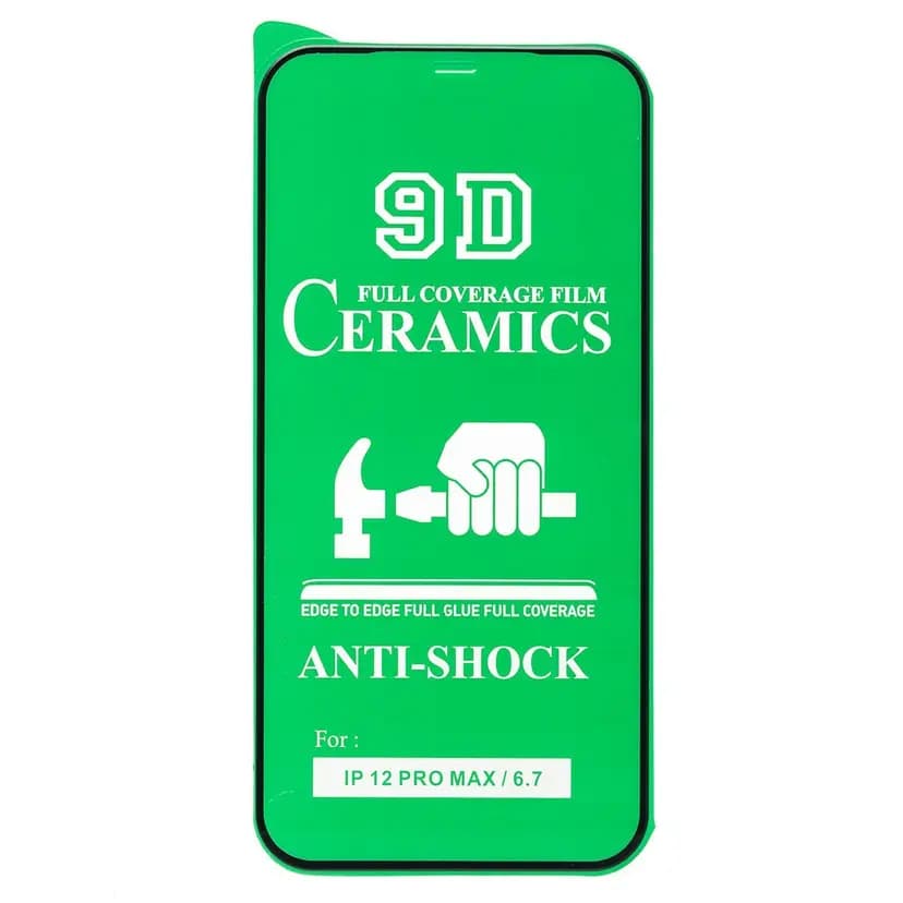 Защитная плёнка - Ceramics 2.5D для Apple iPhone 12 Pro Max (black) — фото 2