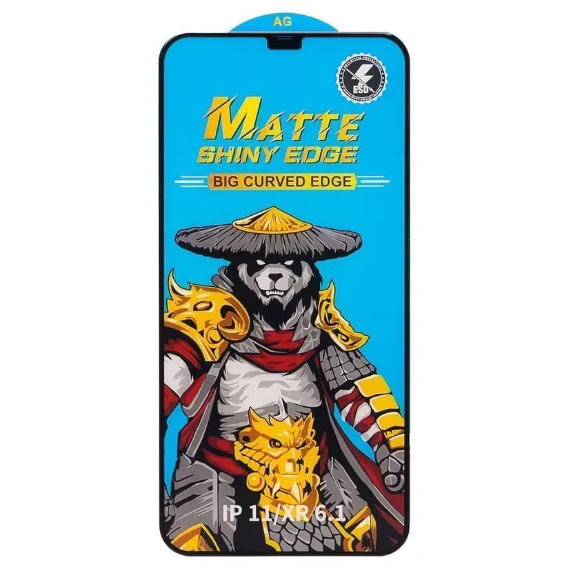 Защитное стекло - Matte для Apple iPhone XR/11 (black) — фото 2