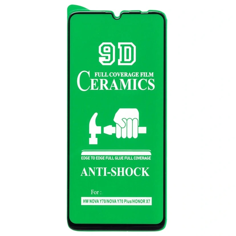 Защитная плёнка - Ceramics 2.5D для Honor X7/X7a/X7a Plus/Huawei Nova Y70/Nova Y70 Plus/Nova Y72/Nova Y72s (black)