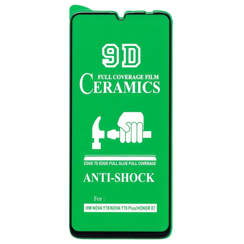 Защитная плёнка - Ceramics 2.5D для Honor X7/X7a/X7a Plus/Huawei Nova Y70/Nova Y70 Plus/Nova Y72/Nova Y72s (black) — фото 2